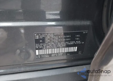 2019 Toyota Rav4 Xle Premium z USA, uszkodzony, nr VIN JTMC1RFV4KJ014580